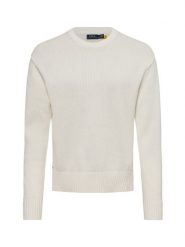 Polo Ralph Lauren Sweter z dzianiny Kobiety Bawełna biały, M. Białe swetry damskie Polo Ralph Lauren, m, bez wzorów, z bawełny, eleganckie, bez kołnierzyka, bez ramiączek, bez kaptura. Za 549.95 zł.