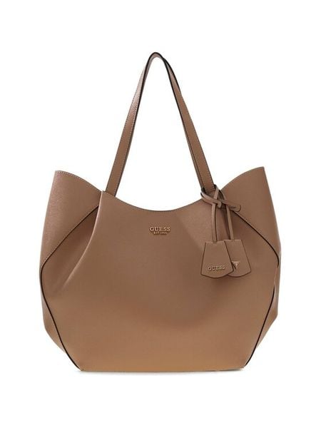 Guess Torebka Amorette HWBG78 98240 Beżowy ciemny. Brązowe torebki do ręki damskie Guess, z aplikacjami, ze skóry, bez dodatków. Za 610.99 zł.