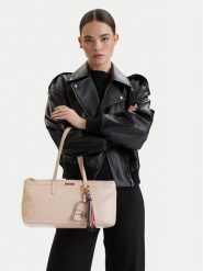 Just Cavalli Torebka 80RA4BO1 ZSD85 Beżowy. Brązowe torebki do ręki damskie Just Cavalli, bez wzorów, ze skóry, bez dodatków. Za 679.99 zł.