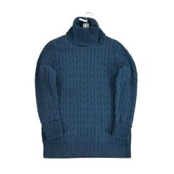 Second life - Damski sweter w granatowym odcieniu z przędzy skręconej - Jak nowy. Niebieskie swetry damskie Ralph Lauren, s, bez wzorów, z dzianiny, bez kołnierzyka, bez ramiączek, bez kaptura. Za 255.56 zł.