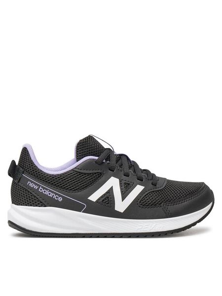 New Balance Sneakersy YK570PP3 Czarny. Czarne buty sportowe dziewczęce New Balance, bez wzorów, ze skóry, bez zapięcia. Za 159.99 zł.