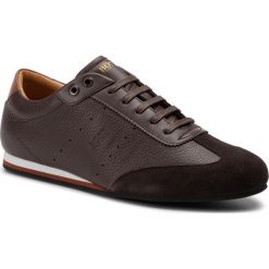 Półbuty BOSS - Lighter Lowp 50407388 10214598 01 Dark Brown 201. Brązowe półbuty na co dzień męskie Boss, z materiału, eleganckie, bez zapięcia. W wyprzedaży za 369.00 zł.