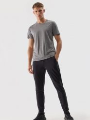 4F Spodnie treningowe szybkoschnące męskie - czarne 3XL. Czarne spodnie sportowe męskie 4f, m, bez wzorów, z dzianiny, na fitness i siłownię. Za 89.99 zł.