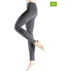 Legginsy (2 pary) w kolorze szarym. Szare legginsy damskie marki ESPRIT, z materiału. W wyprzedaży za 173.95 zł.
