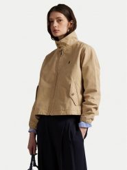 Polo Ralph Lauren Kurtka przejściowa 211936442003 Beżowy Straight Fit. Brązowe kurtki damskie Polo Ralph Lauren, xs, bez wzorów, z bawełny, bez kaptura. Za 1,449.00 zł.