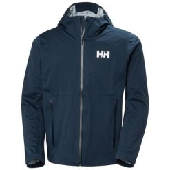 Kurtka wodoodporna Helly Hansen Momentum 3L. Niebieskie kurtki męskie Helly Hansen, na lato, l, bez wzorów, z dzianiny, klasyczne, bez kaptura. Za 1,065.00 zł.