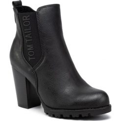 Botki TOM TAILOR - 799020400 Black. Czarne kozaki damskie Tom Tailor, z futra, bez obcasa, na obcasie. Za 259.00 zł.