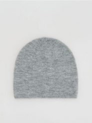 Czapka beanie - szary. Szare czapki i kapelusze damskie Reserved, bez wzorów. Za 49.99 zł.