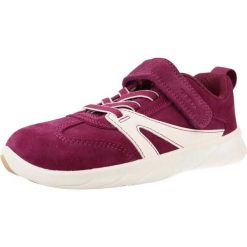 Buty GEOX J66PCA 022BC J FOOT Fioletowy. Fioletowe obuwie sportowe damskie Geox, bez wzorów, z tkaniny, na fitness i siłownię. Za 264.99 zł.
