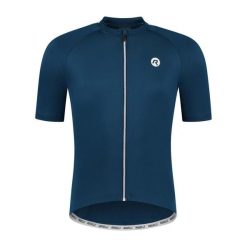Koszulka rowerowa męska Rogelli Explore. Niebieskie koszulki sportowe męskie Rogelli, m, bez wzorów, bez kołnierzyka, bez ramiączek, rowerowe. Za 189.99 zł.