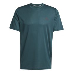 Koszulka adidas Train Essentials. Czarne buty sportowe męskie Adidas, bez wzorów, bez kołnierzyka, bez ramiączek, na fitness i siłownię. Za 121.00 zł.