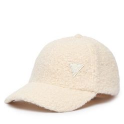 Czapka z daszkiem Guess. Białe czapki i kapelusze damskie Guess, z aplikacjami. Za 174.99 zł.