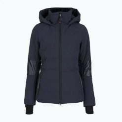 Kurtka narciarska damska BOGNER FIRE+ICE Cadja 2. Niebieskie kurtki damskie na zimę, l, bez wzorów, z elastanu, bez kaptura, narciarskie. Za 2,499.00 zł.