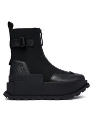 United Nude Botki Roko Bootie III 1104401165 Czarny. Czarne botki damskie United Nude, z materiału, bez obcasa, na płaskiej podeszwie, bez zapięcia. Za 1,499.00 zł.