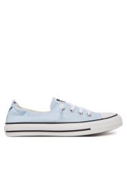 Converse Trampki Chuck Taylor All Star Shoreline Slip A12597C Błękitny. Niebieskie trampki i tenisówki damskie Converse, bez wzorów, z materiału, retro, bez zapięcia. Za 159.99 zł.