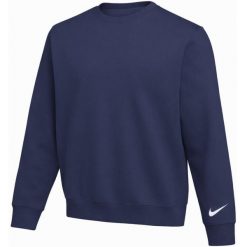 Bluza męska Nike Park 26 Fleece Crew. Niebieskie bluzy męskie Nike, m, bez wzorów, z bawełny, bez kaptura. Za 167.99 zł.