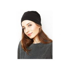 Czapka czarna/ organiczna bawełna. Czarne czapki i kapelusze damskie Siss, z bawełny. Za 65.00 zł.