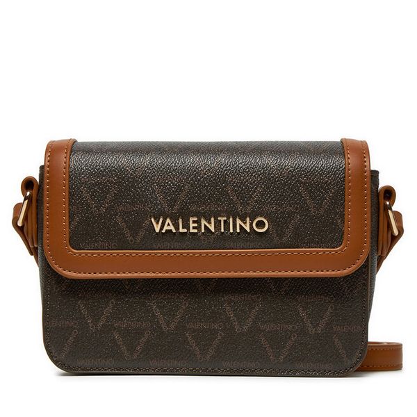 Torebka Valentino. Brązowe listonoszki damskie Valentino, bez wzorów, bez dodatków. Za 329.99 zł.
