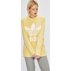 Adidas Originals - Bluza. Szare bluzy damskie adidas Originals, z nadrukiem, z bawełny. W wyprzedaży za 249.90 zł.