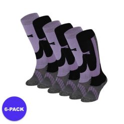 Skarpety narciarskie dla dorosłych unisex 6 par. Fioletowe skarpety damskie XTREME, bez wzorów, z materiału. W wyprzedaży za 293.45 zł.