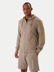 EA7 Emporio Armani Bluza 8NPM33 PJVRZ Beżowy Regular Fit. Brązowe bluzy męskie EA7 Emporio Armani, l, bez wzorów, z bawełny, bez kaptura. Za 479.99 zł.