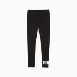 Legginsy damskie Puma ESS LOGO czarne 68832901 r XS. Czarne legginsy damskie Puma, l, bez wzorów, z bawełny. Za 92.08 zł.