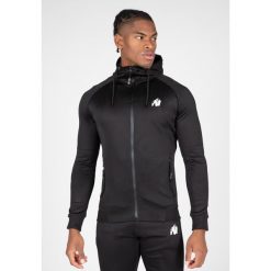 Bluza fitness męska Gorilla Wear Sullivan Track Jacket. Czarne bluzy męskie GORILLA WEAR, m, bez wzorów, bez kaptura. Za 266.00 zł.