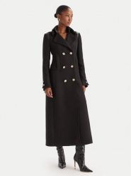 Babylon Płaszcz przejściowy E215BI Czarny Regular Fit. Czarne płaszcze damskie Babylon, bez wzorów, z syntetyku, bez kaptura. Za 2,529.00 zł.