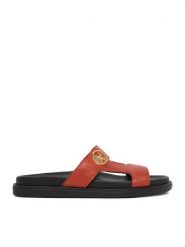 Beverly Hills Polo Club Klapki EO-WI16-SERDINIA-04 Czerwony. Czerwone klapki damskie Beverly Hills Polo Club, bez wzorów, ze skóry, bez obcasa. Za 184.99 zł.