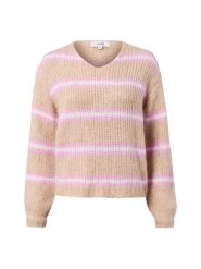 MbyM Sweter z alpaką i wełną - Gatilin Kobiety Wełna beżowy|wyrazisty róż|biały, M/L. Białe swetry damskie mbyM, l, bez wzorów, z wełny, bez kołnierzyka, bez ramiączek, bez kaptura. Za 329.95 zł.