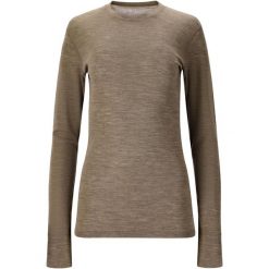 Koszulka termoaktywna damska Whistler Cerro Merino. Brązowe koszulki sportowe damskie Whistler, bez wzorów, bez kołnierzyka, bez ramiączek, narciarskie. Za 249.99 zł.