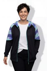 Damskie Lekka kurtka funkcyjna ochrona przed promieniowaniem UV 50+ kaptur. Czarne kurtki damskie Ulla Popken, plus size, bez wzorów, z materiału, bez kaptura. Za 279.99 zł.