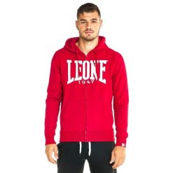 Leone 1947 Apparel Bluzy z kapturem męskie zapinane na zamek. Czerwone bluzy męskie LEONE 1947 APPAREL, z bawełny, bez zapięcia, na fitness i siłownię. Za 147.31 zł.