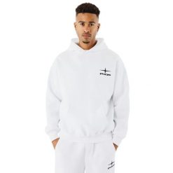 Bluza z kapturem Project X Paris Polaris. Białe bluzy męskie PREMIUM PARTS, xl, bez wzorów, z bawełny, z kapturem. Za 226.50 zł.