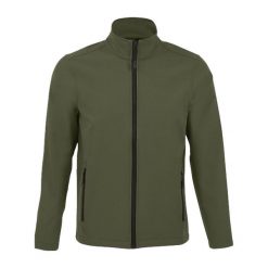 Męska Kurtka Soft Shell Race. Zielone kurtki sportowe męskie SOL'S, m, bez wzorów, trekkingowe. Za 145.99 zł.