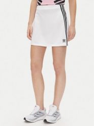 Adidas Spódnica trapezowa adicolor 3-Stripes JD0284 Biały Regular Fit. Białe spódnice damskie Adidas, l, bez wzorów, z syntetyku, trapezowe. Za 139.99 zł.