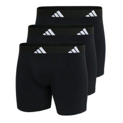 Bokserki Active Flex Cotton 3 pak. Czarne bokserki męskie Adidas, m, bez wzorów, z bawełny. Za 131.99 zł.