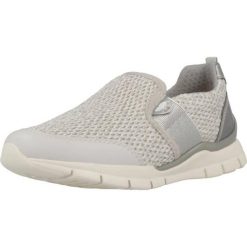 Buty GEOX J SUKIE GIRL Srebrny. Szare obuwie sportowe damskie Geox, bez wzorów, z tkaniny, na fitness i siłownię. Za 154.99 zł.