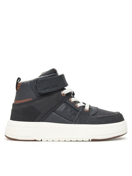 Mayoral Sneakersy 44584 Granatowy. Niebieskie buty sportowe chłopięce Mayoral, bez wzorów, ze skóry, bez zapięcia. Za 144.99 zł.