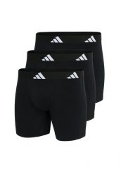 Bokserki Active Flex Cotton 3 pak. Czarne bokserki męskie Adidas, m, bez wzorów, z bawełny. Za 143.99 zł.