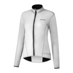 W's SUMIRE Windbreaker Light, White. Białe kurtki damskie Shimano, s, bez wzorów, z materiału, bez kaptura, rowerowe. Za 348.00 zł.