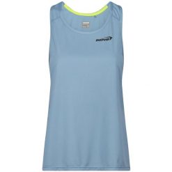 Koszulka do biegania damska Inov-8 Performance Vest. Niebieskie koszule damskie Inov-8, m, bez wzorów, bez kołnierzyka. Za 158.99 zł.
