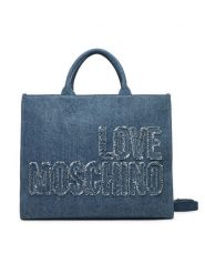 LOVE MOSCHINO Torebka JC4242PP0MKM0750 Niebieski. Niebieskie torebki do ręki damskie Love Moschino, bez wzorów, z materiału, bez dodatków. Za 519.99 zł.