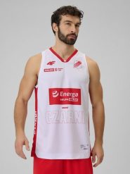 4F Koszulka meczowa replika domowa z sezonu 2025/26 męska 4F x Czarni Słupsk - biała XL. Białe t-shirty męskie 4f, m, bez wzorów, z materiału, bez kołnierzyka. Za 219.99 zł.