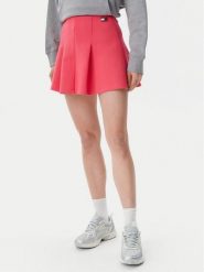 Tommy Jeans Spódnica mini Badge DW0DW20268 Różowy Regular Fit. Czerwone spódnice damskie Tommy Jeans, l, bez wzorów, z jeansu, mini. Za 199.99 zł.