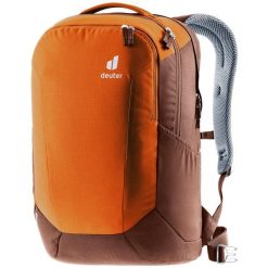 Plecak miejski Deuter Giga - chestnut/umbra. Brązowe plecaki damskie Deuter, bez wzorów. Za 398.99 zł.