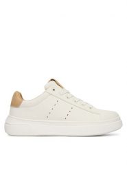 Calvin Klein Sneakersy Low Cut Lace-Up V3X9-83301-1355A S Biały. Białe buty sportowe dziewczęce Calvin Klein, bez wzorów, ze skóry, bez zapięcia. Za 479.99 zł.