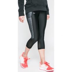 Under Armour - Legginsy. Szare legginsy damskie Under Armour, z dzianiny. W wyprzedaży za 179.90 zł.