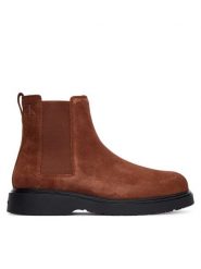 Calvin Klein Sztyblety Combat Ess Chelsea Boot Su YM0YM01372 Brązowy. Brązowe botki męskie Calvin Klein, bez wzorów, ze skóry, bez zapięcia. Za 519.99 zł.