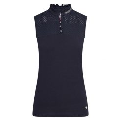Jeździecka koszulka polo bez rękawów dla dziewczynek Imperial Riding Camee. Czerwone t-shirty i topy dla dziewczynek IMPERIAL RIDING, bez wzorów, z dżerseju, bez ramiączek. Za 170.00 zł.